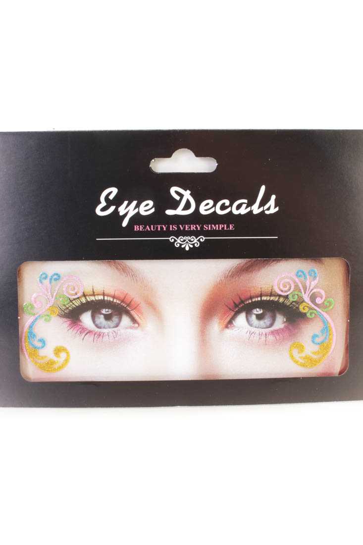 Pink Marigold Glitter Facial Stickers