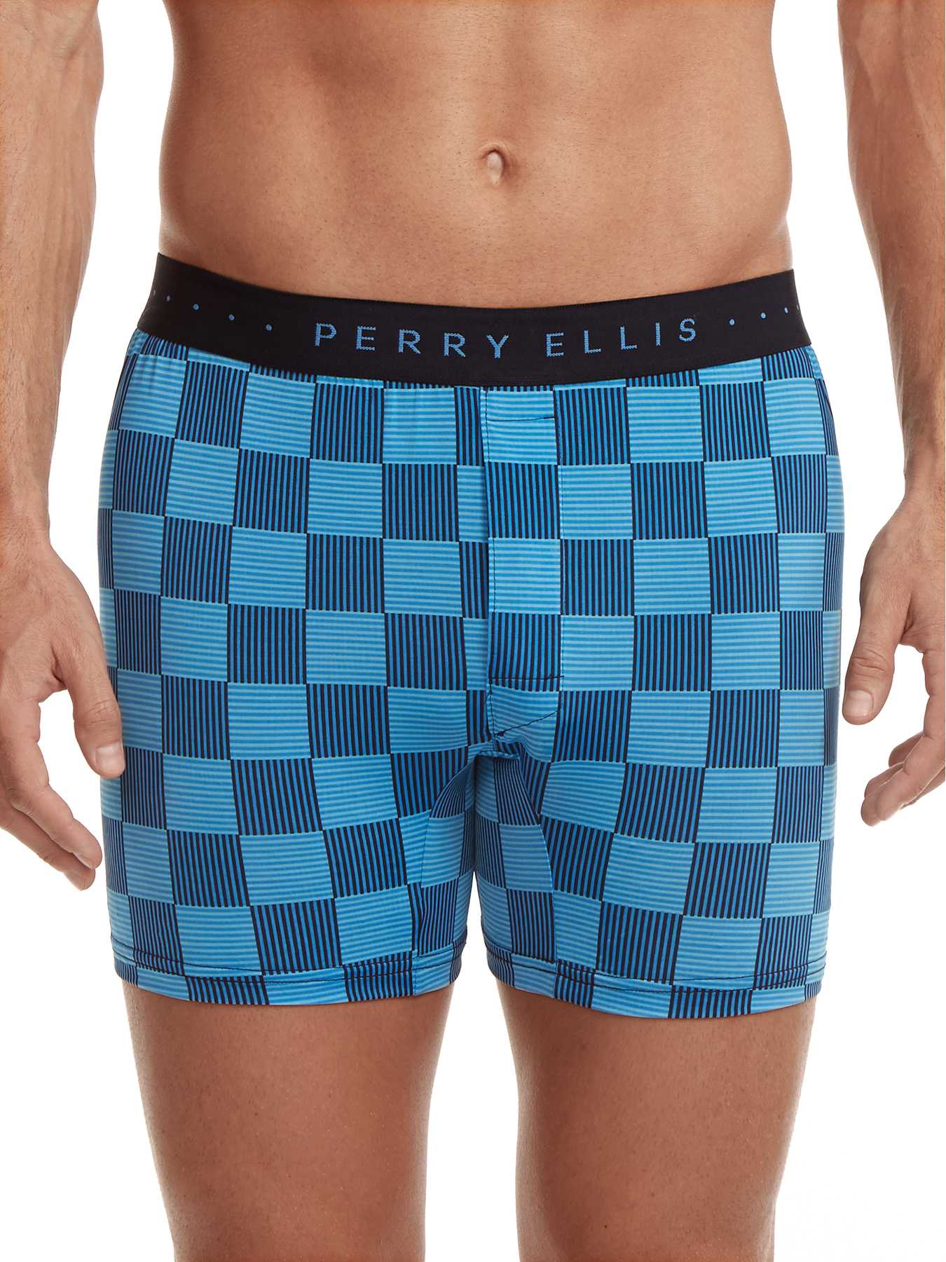 Perry Ellis Checkers Trim Luxe Boxer Brief