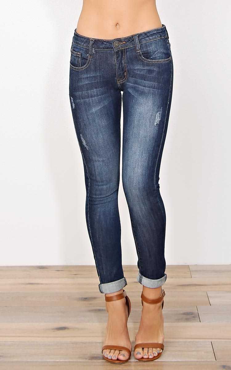 Machine Juliet Denim Skinny Jeans - Dark Denim in Size 7 by Styles For Less