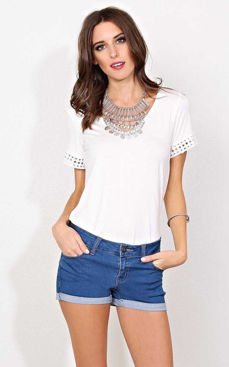 Fresh Start Knit Top - - White in Size by Styles For Less