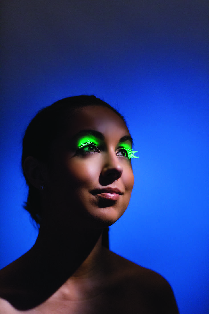 Glow In The Dark Butterfly Cut Out Sexy Ravewear Eyelashes