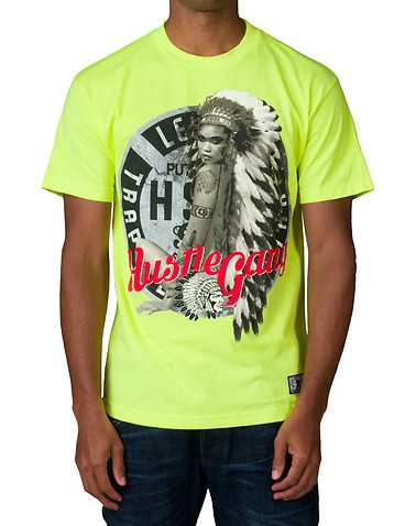 HUSTLE GANG MENS Green Clothing / Tops