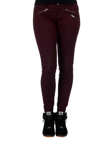 VANILLA STAR WOMENS Burgundy Clothing / Bottoms