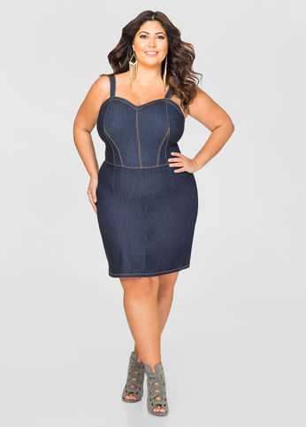 Sweetheart Jean Dress