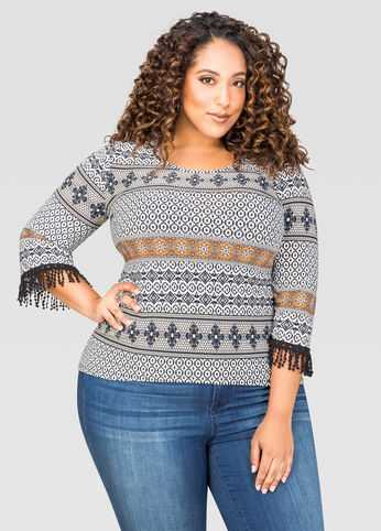 Crochet Trim Boho Top