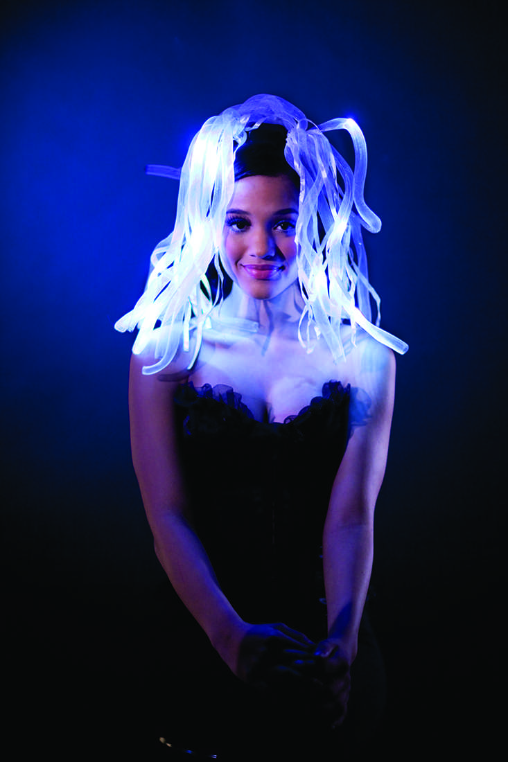 White Light Up Noodle Rave Headband