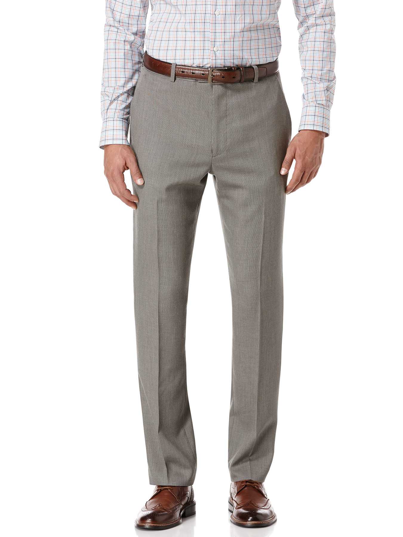 Perry Ellis Slim Fit Textured Solid Suit Pant
