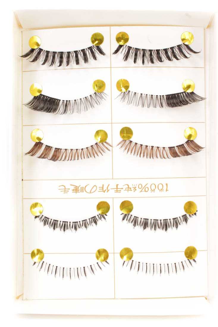 Black Brown Faux Eyelash Pack