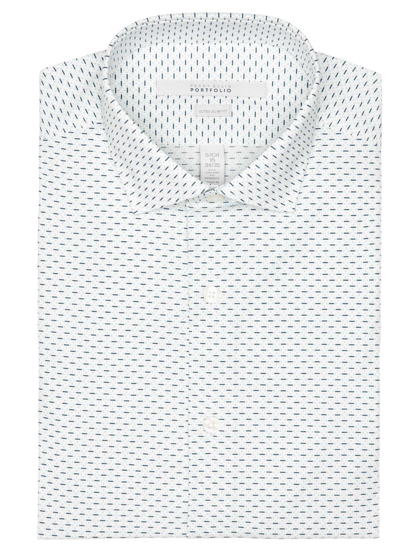 Perry Ellis Ultra Slim Space Dashed Dress Shirt