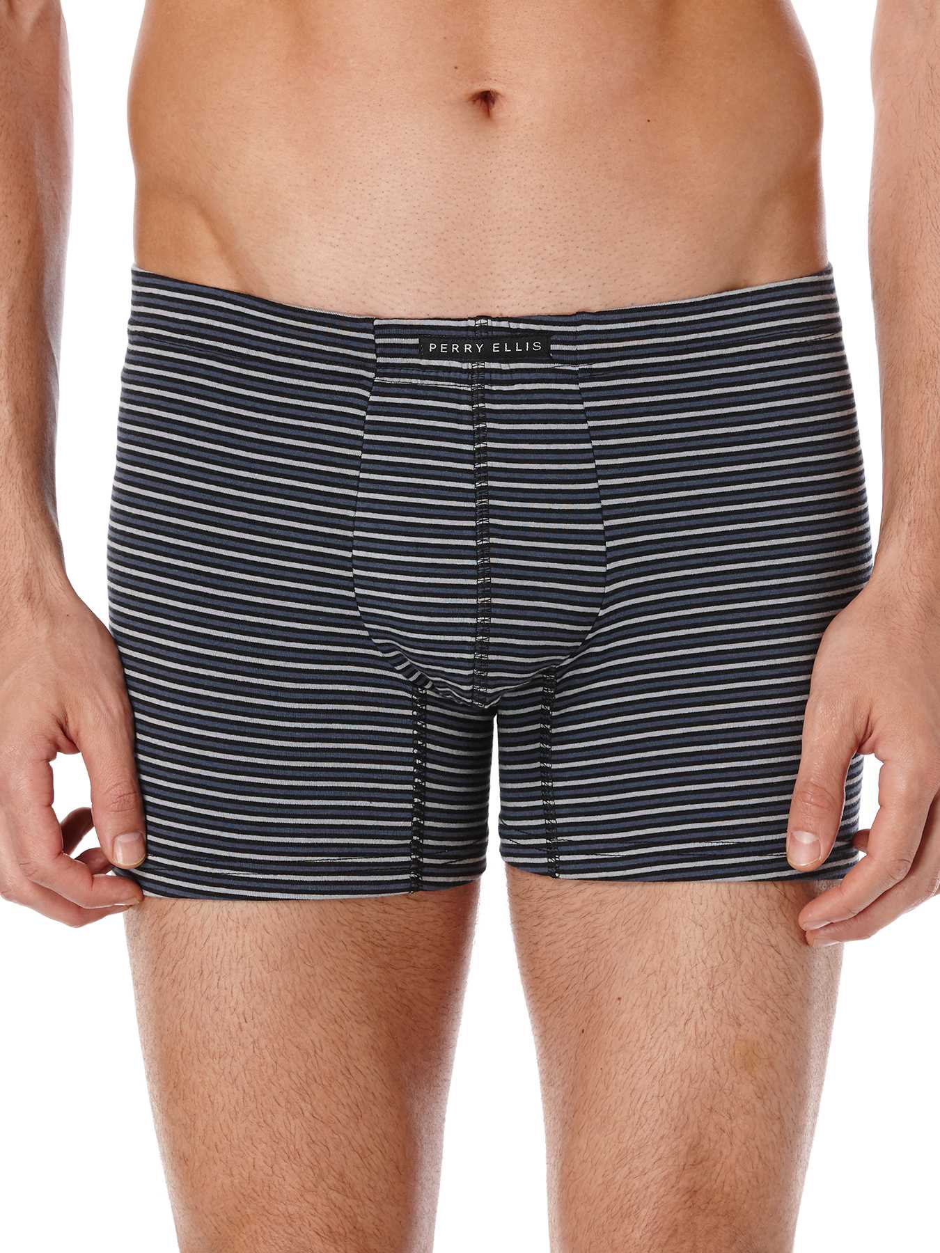 Perry Ellis 3 Pack Cotton Stretch Stripe Boxer Brief