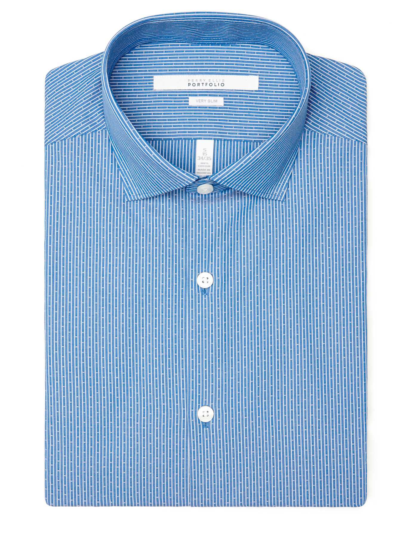 Perry Ellis Very Slim Fine Dobby Dress Shirt