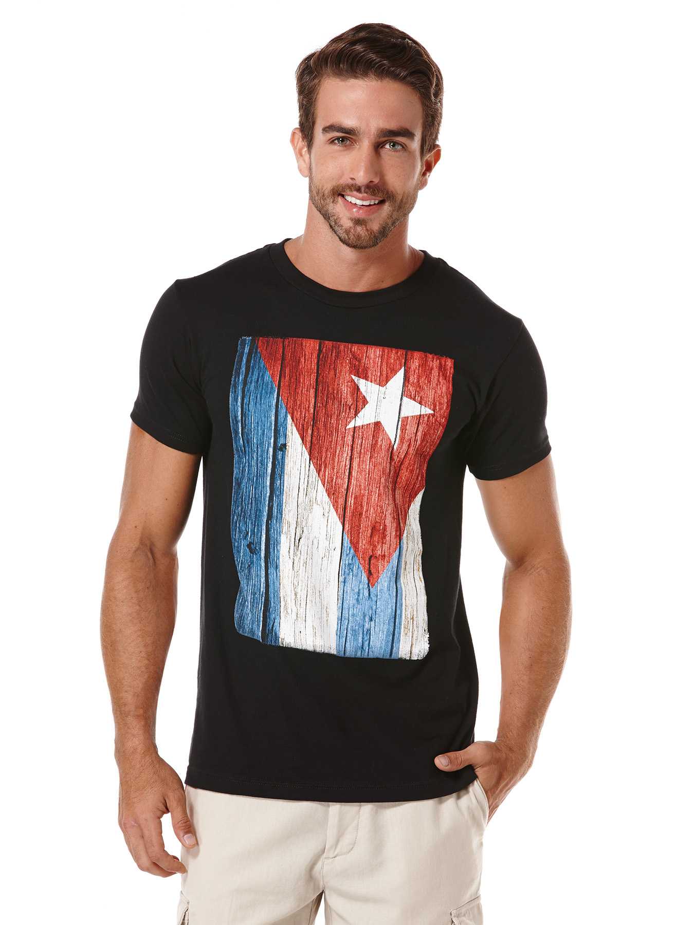 Cubavera Short SleeveCuba Flag Tee