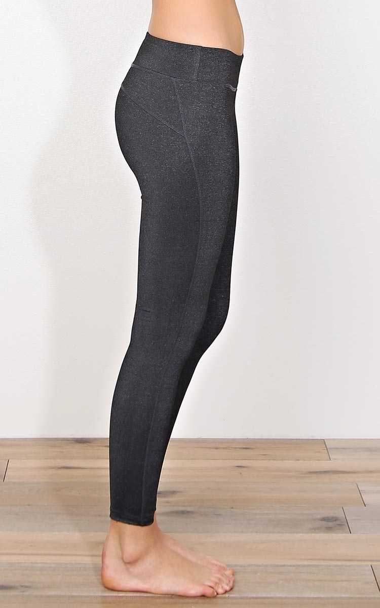 Leg Day Performance Leggings - LGE - Charcoal in Size Large by Styles For Less
