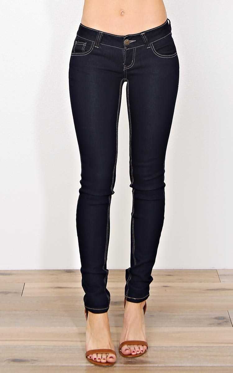 Paris Blues Lexi Denim Skinny Jeans - Rinse Wash in Size by Styles For Less