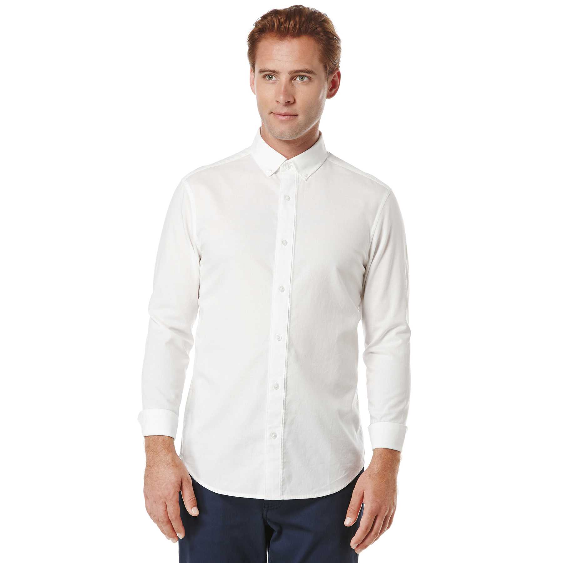Original Penguin LONG SLEEVE OXFORD STRAIGHT UP SHIRT