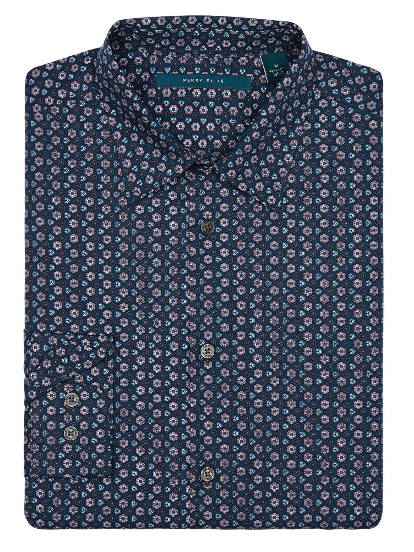 Perry Ellis Exclusive Multicolor Geo Print Shirt