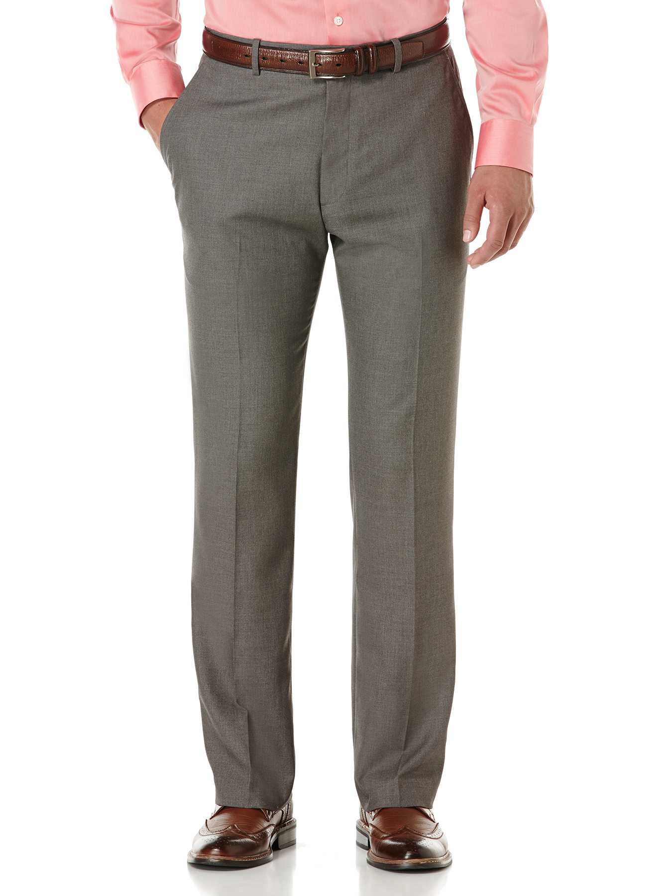 Perry Ellis Modern Fit Corded Solid Suit Pant
