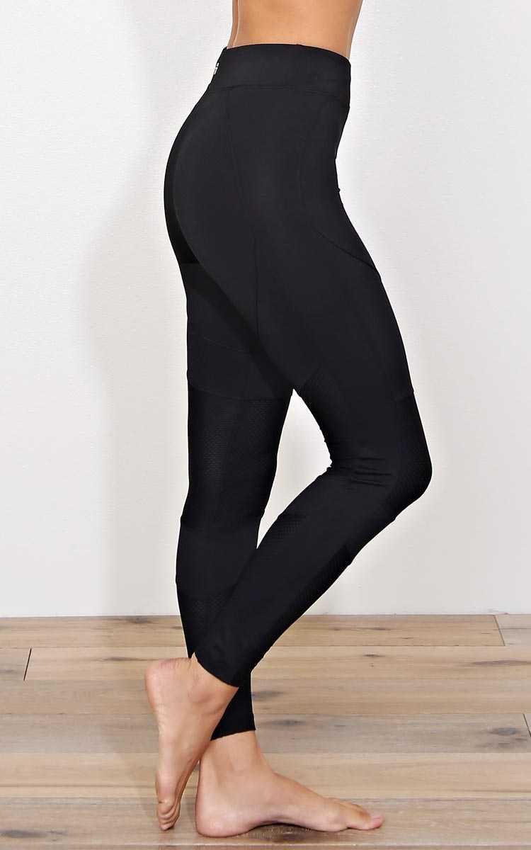 Motivated Performance Leggings - - Black/Black in Size by Styles For Less