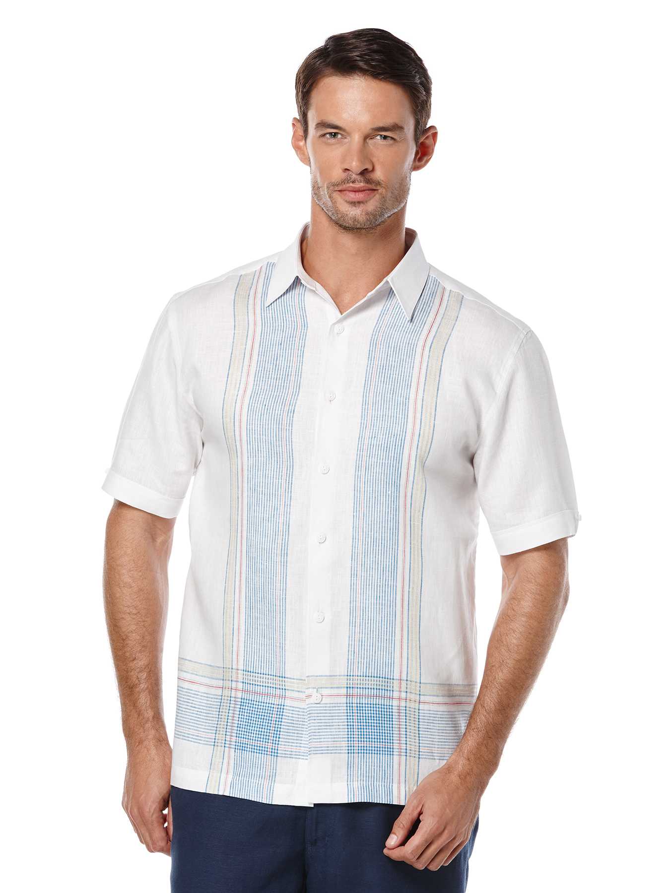 Cubavera Short Sleeve 100% Linen 