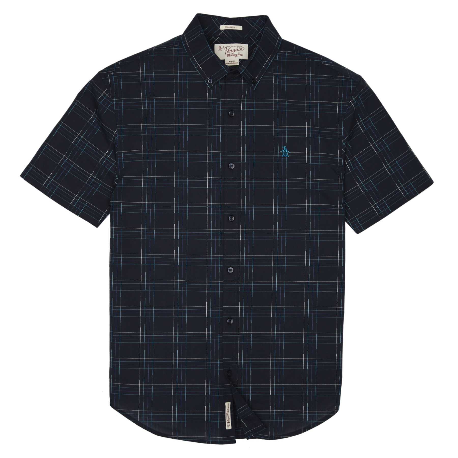Original Penguin OPEN NEON PLAID SHIRT