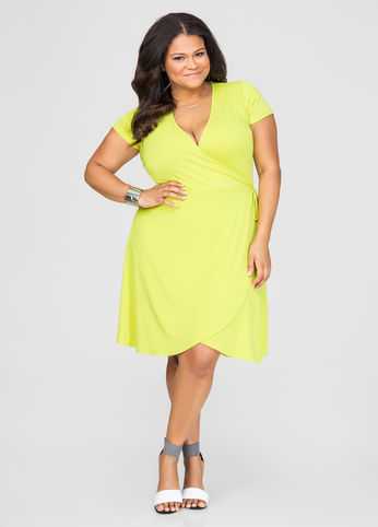 Faux Wrap Dress