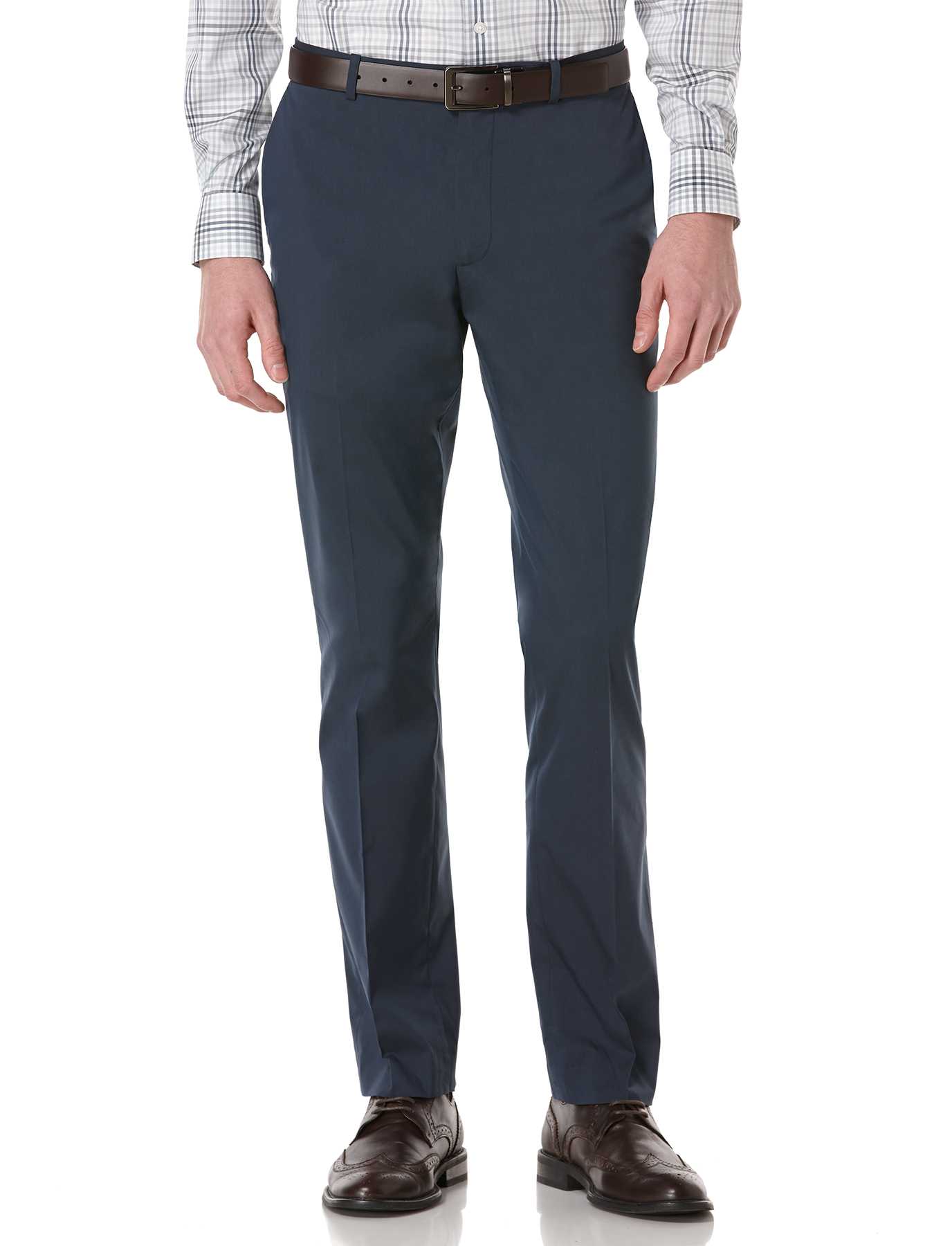 Perry Ellis Very Slim Iridescent Cotton Suit Pant