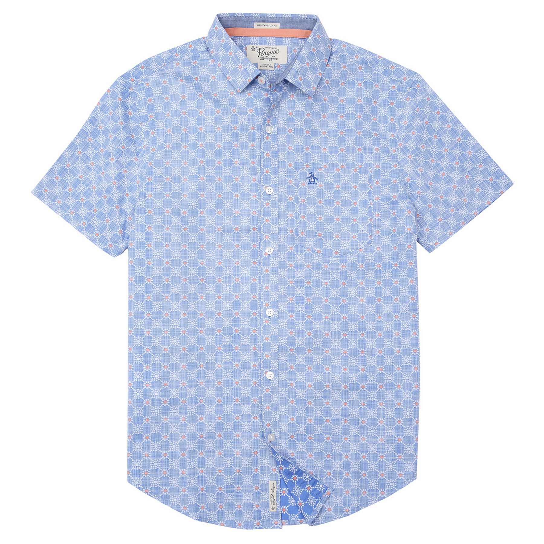 Original Penguin PRINTED CROSSHATCH SHIRT