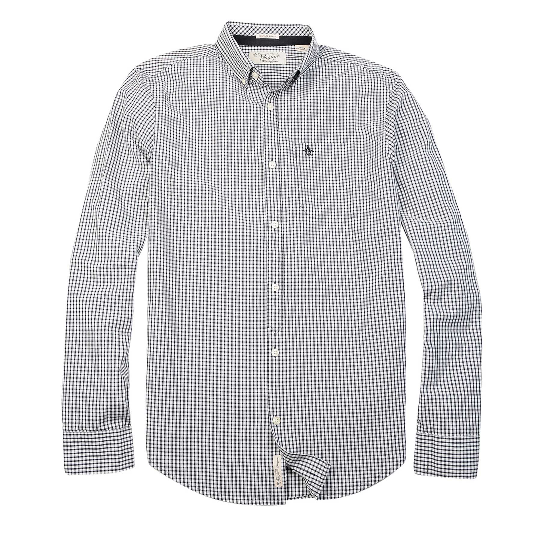 Original Penguin LS BASIC GINGHAM- SLIM FIT