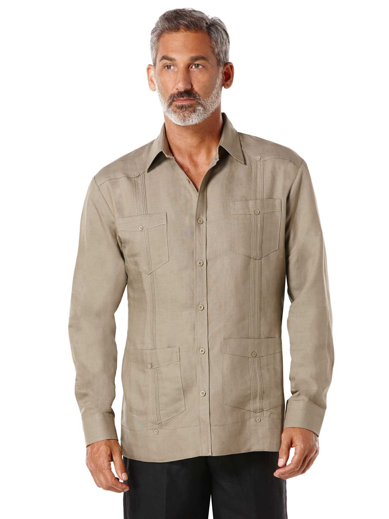 Cubavera Rayon Blend Long Sleeve Guayabera