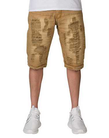 HERITAGE MENS Beige-Khaki Clothing / Denim Shorts 36