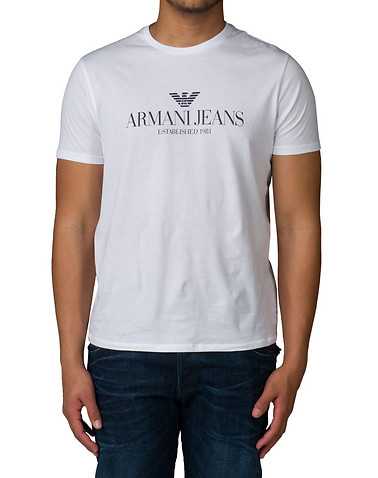 ARMANI JEANS MENS White Clothing / Tops