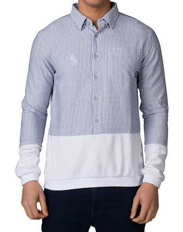 DIAMOND SUPPLY COMPANY MENS Blue Clothing / Button Down Shirts
