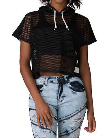 CROOKS AND CASTLES WOMENS Black Clothing / Tops L