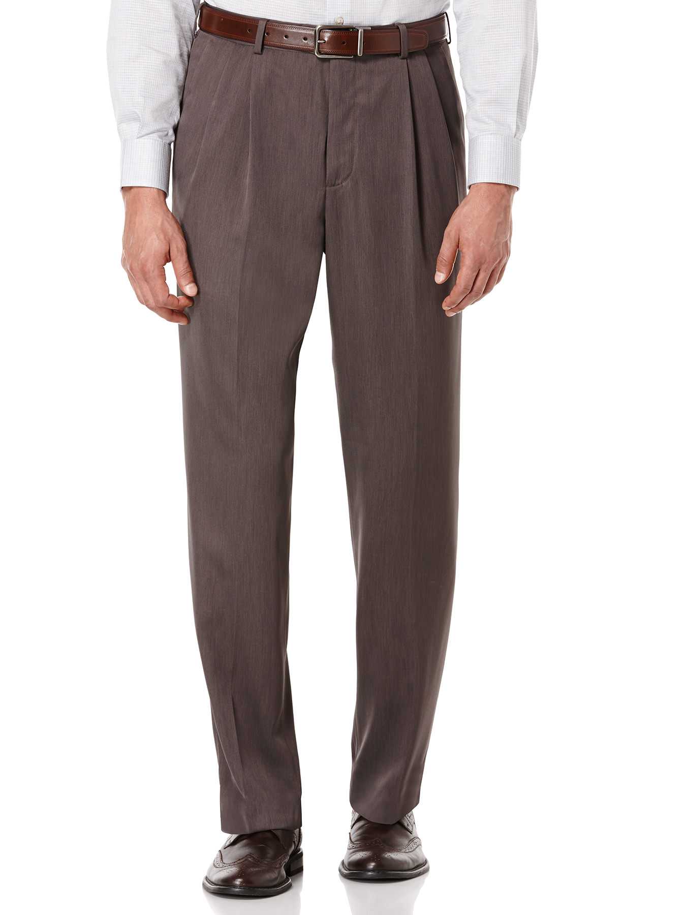 Perry Ellis Double Pleated Melange Portfolio Pant