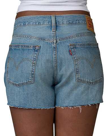LEVIS WOMENS Blue Clothing / Denim Shorts