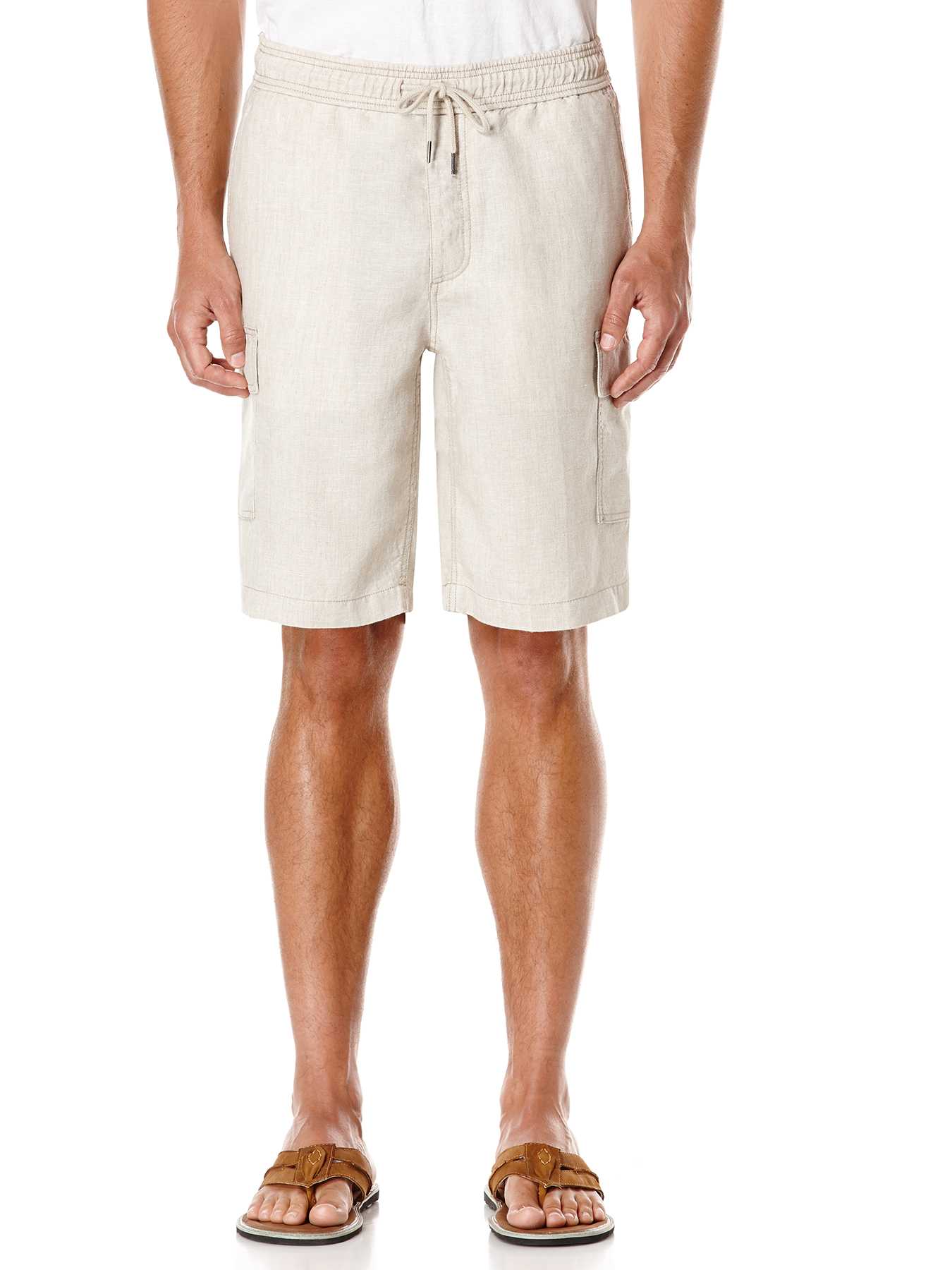 Cubavera 100% Linen Full Elastic Drawstring Short