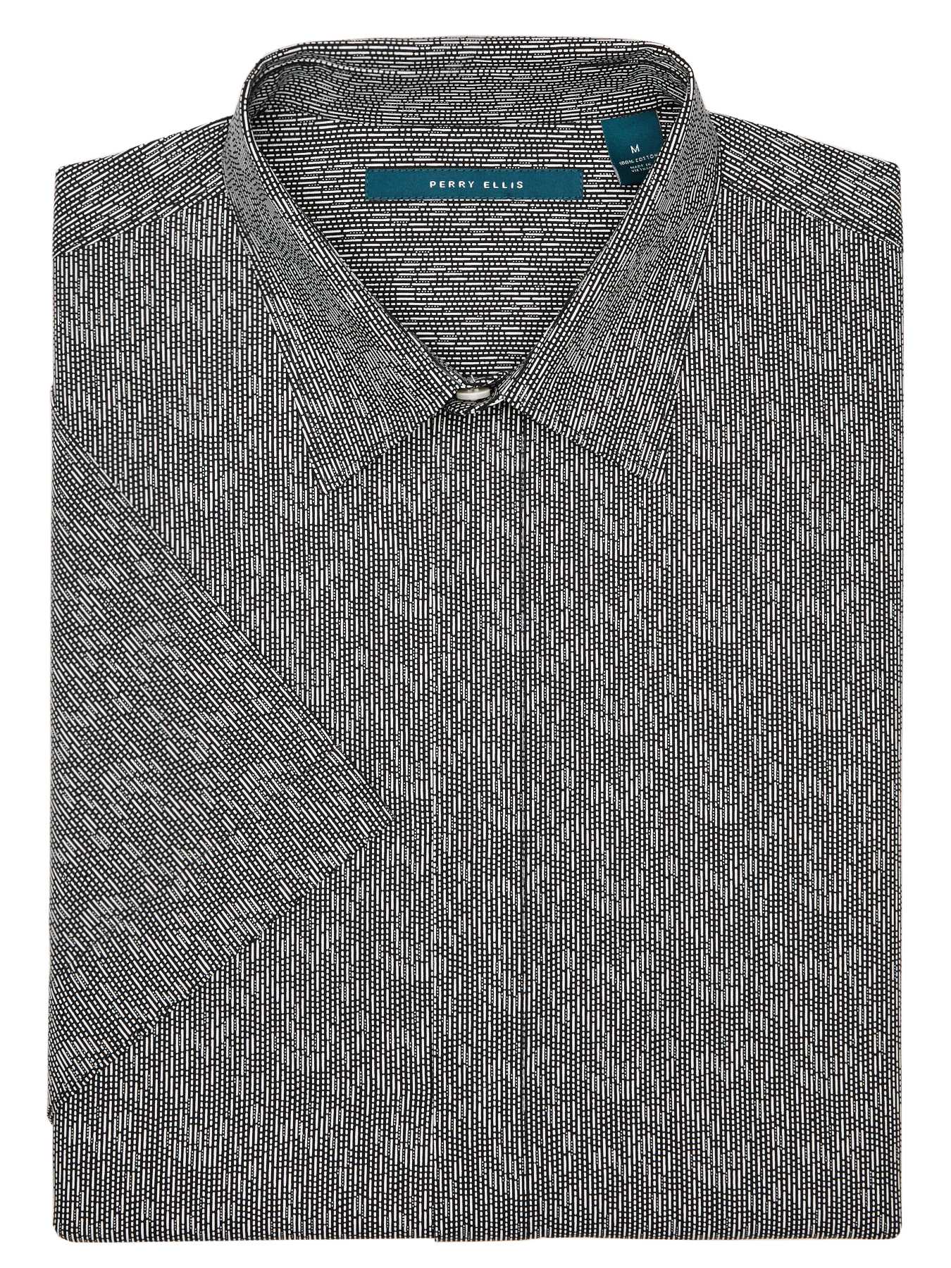 Perry Ellis Big and Tall Short Sleeve Geo Print Shirt