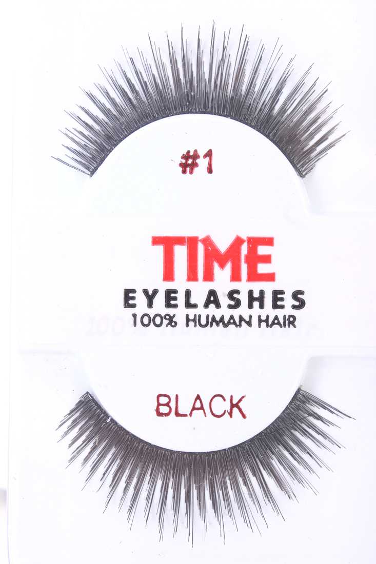 Black Thick Full Glamour Human Hair Eyelashes
