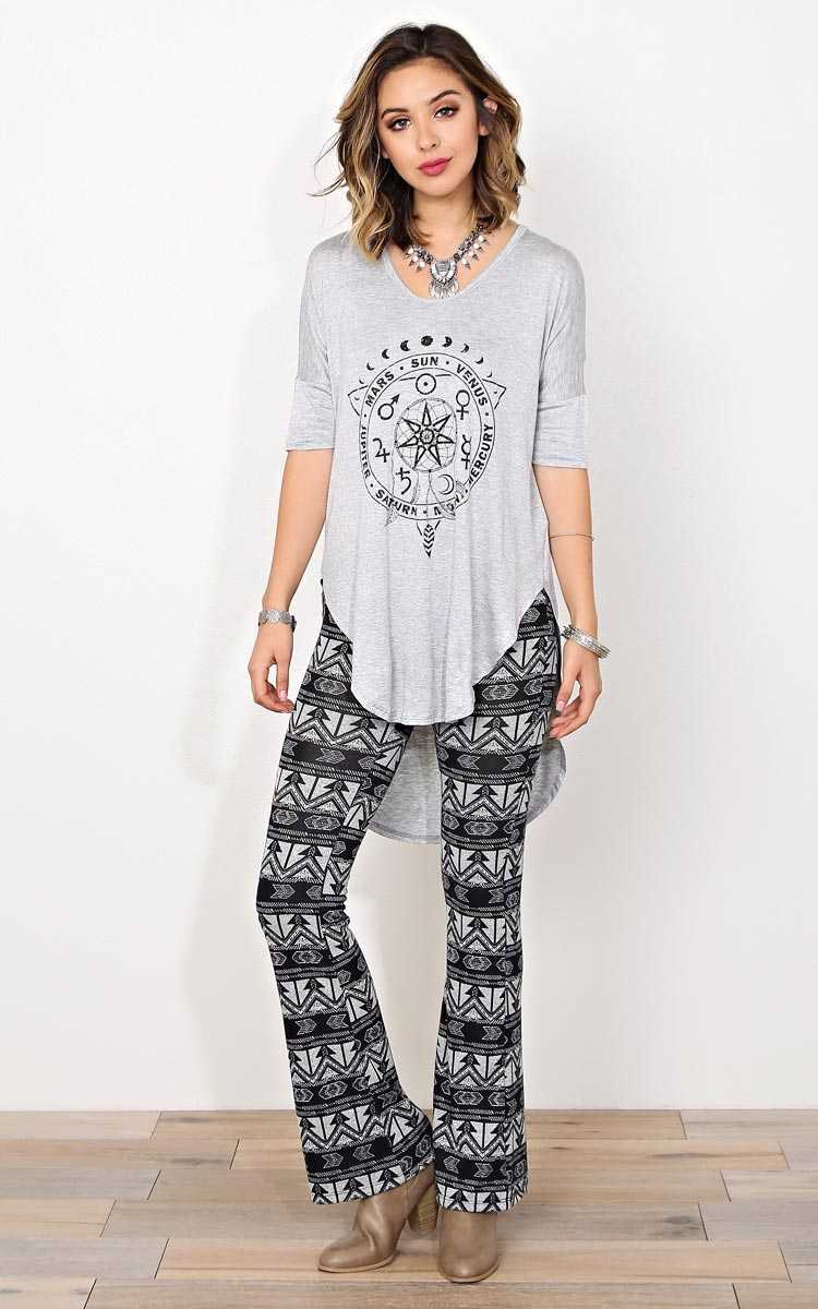 Outta Sight Celestial Knit Top - - Heather in Size by Styles For Less