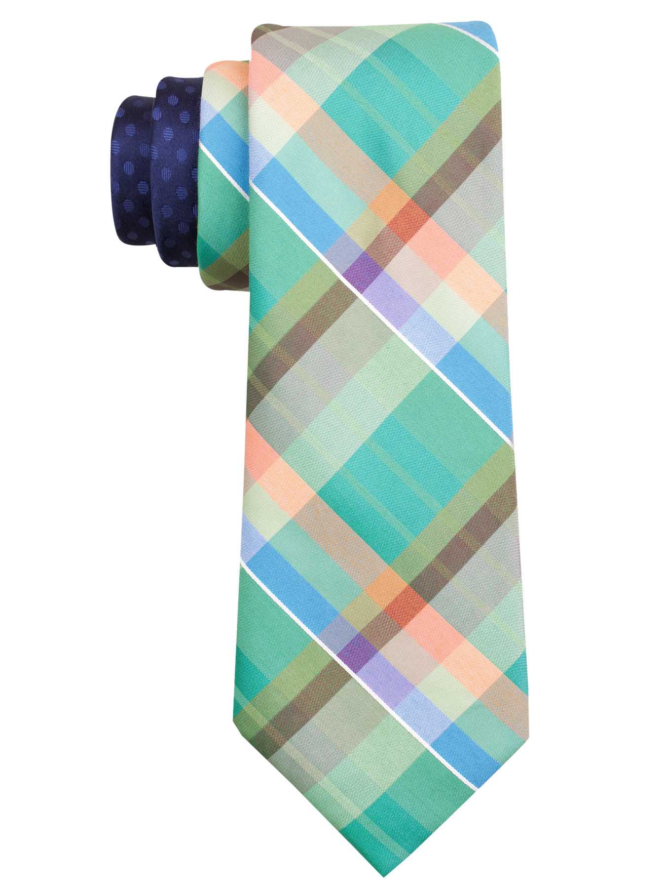 Perry Ellis Apollo Plaid Silk Tie