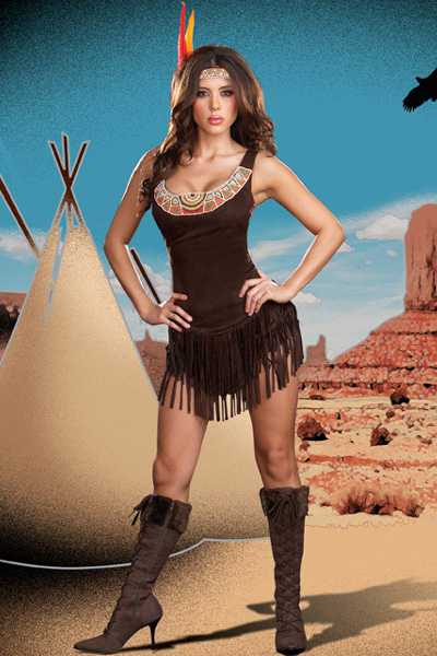 2 Pc. Brown Pocahottie Costume