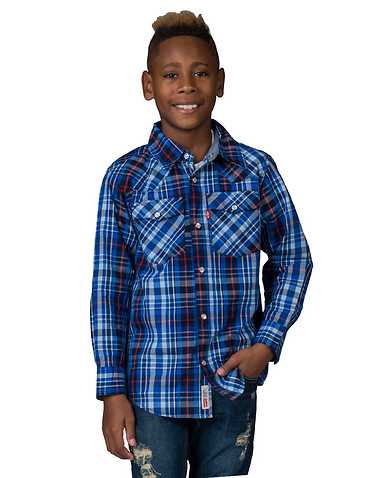 LEVIS BOYS Blue Clothing /ong Sleeve Button Downs
