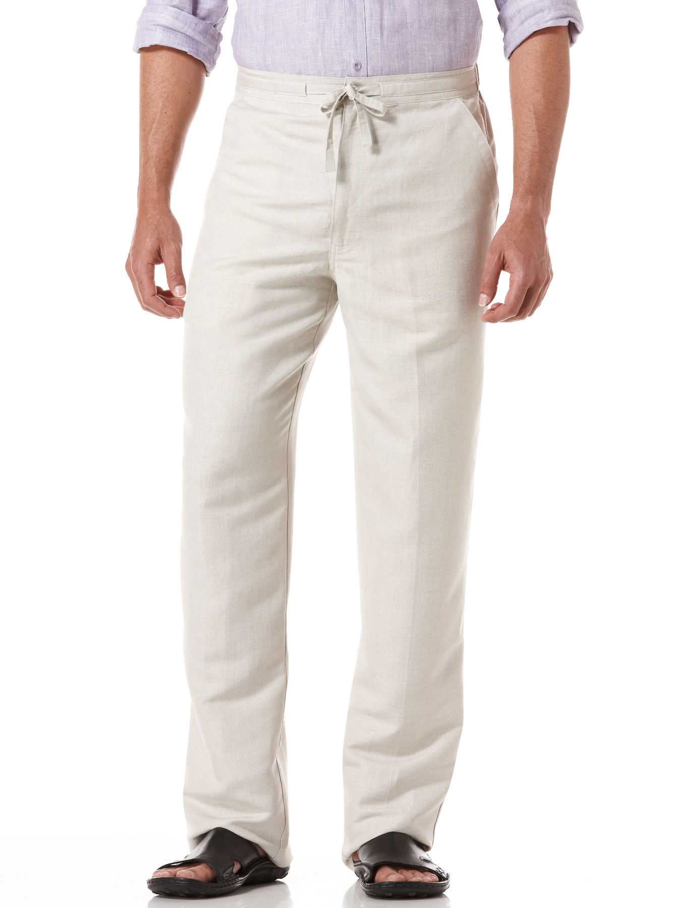 Cubavera Big & Tall Drawstring Linen Pant