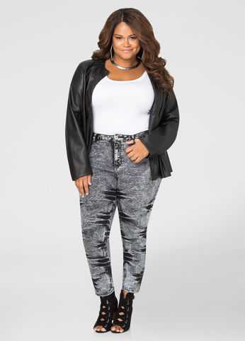 Acid Wash Skinny Jean