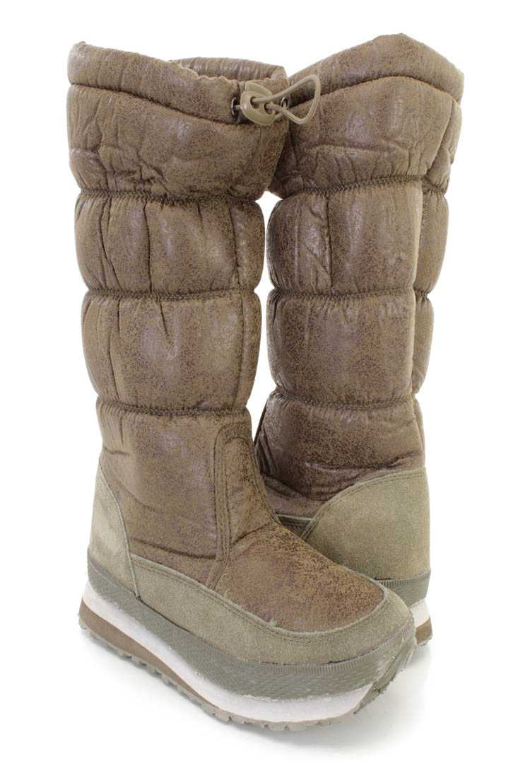 Khali Quilted Traction Sole Snow Boots Nylon