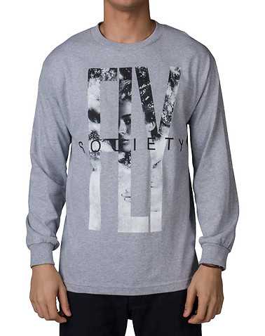 FLYOCIETY MENS Grey Clothing / Tops