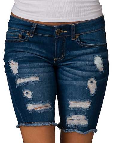 ESSENTIALS WOMENS Dark Blue Clothing / Denim Shorts