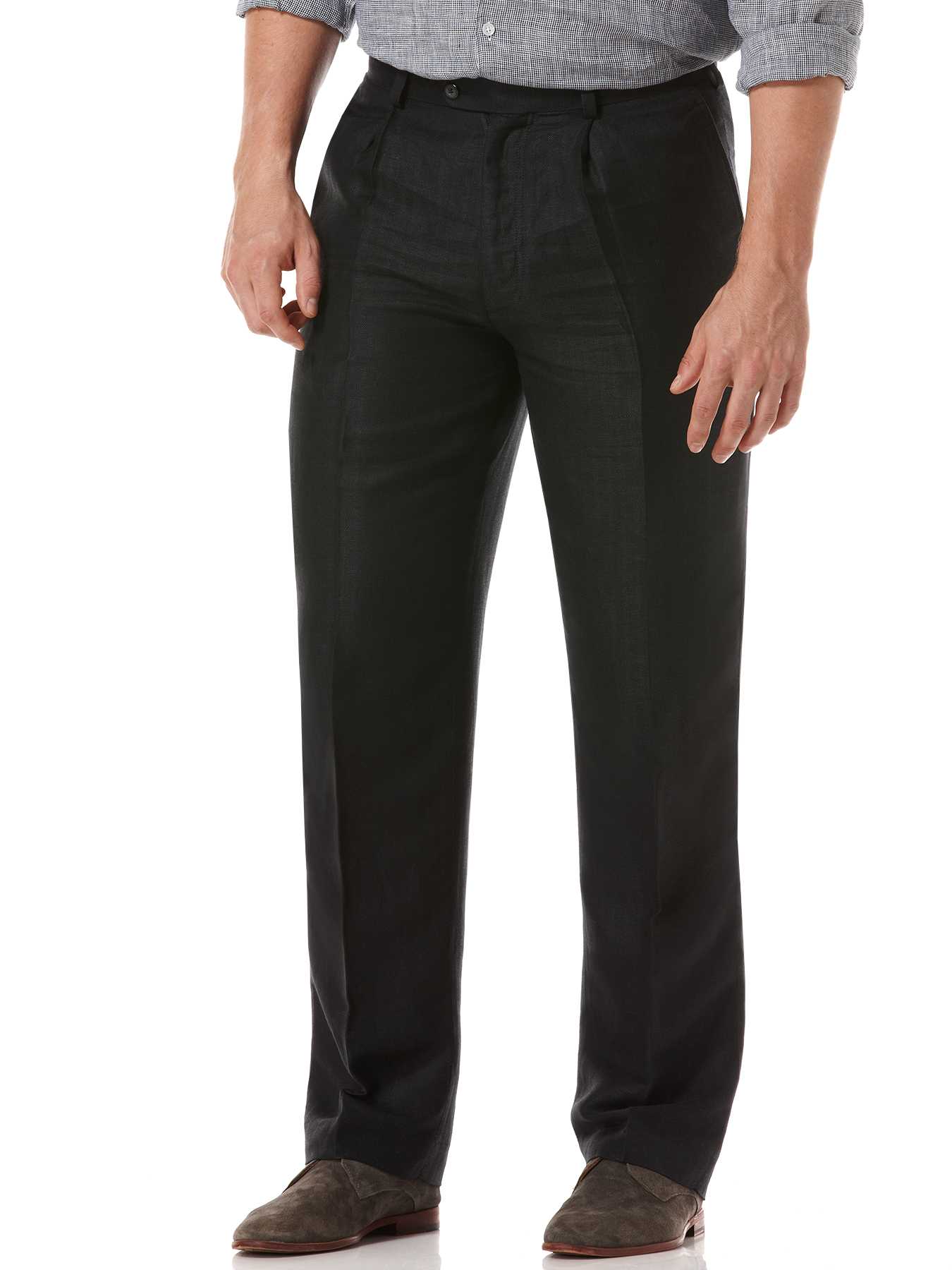 Cubavera One Pleat Linen Pant
