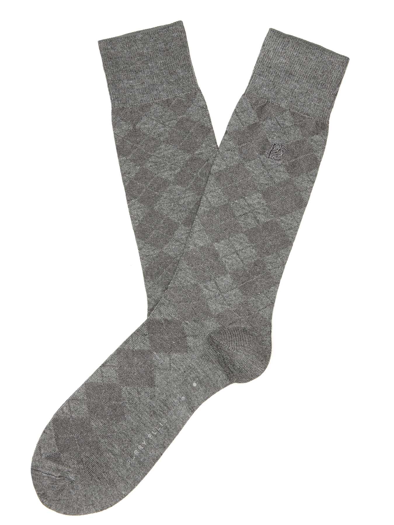 Perry Ellis Diamond Stitch Logo Sock