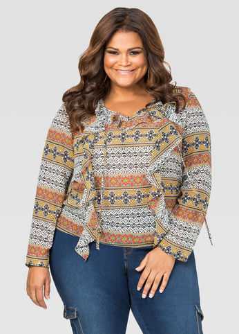 Ruffle Boho Blouse